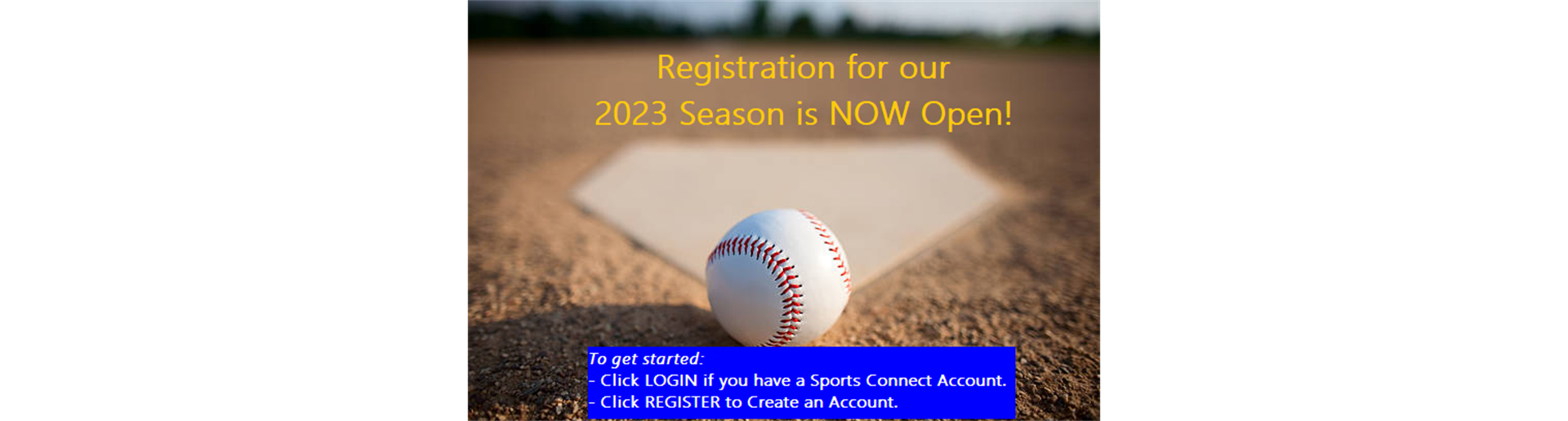 Registration is OPEN for 2023 Season