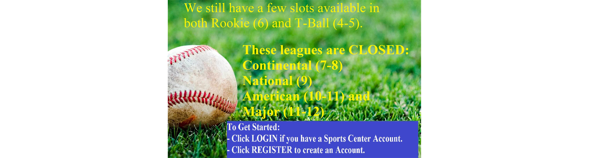 Registration for our 2023 Season is Closing Soon